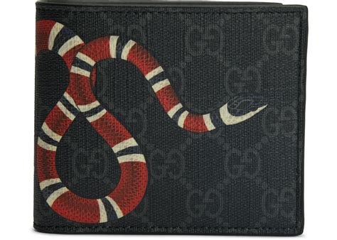 guccy snake krkco|Gucci Kingsnake Wallet GG Supreme (8 Card Slots) Black .